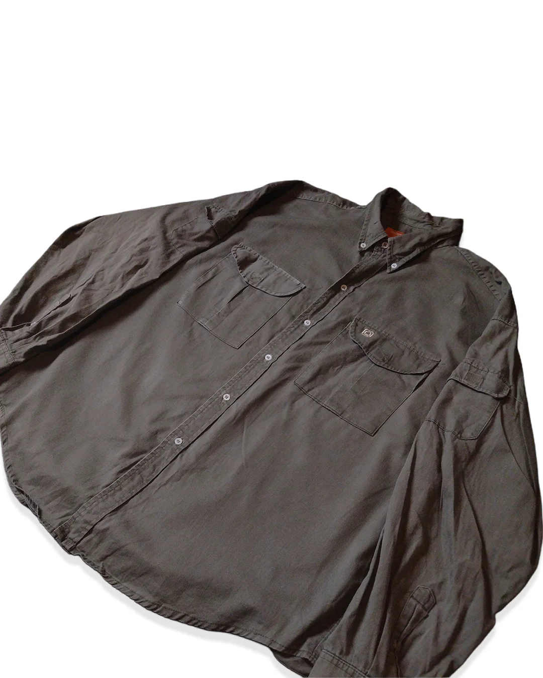 Camisa verde militar - vista 2